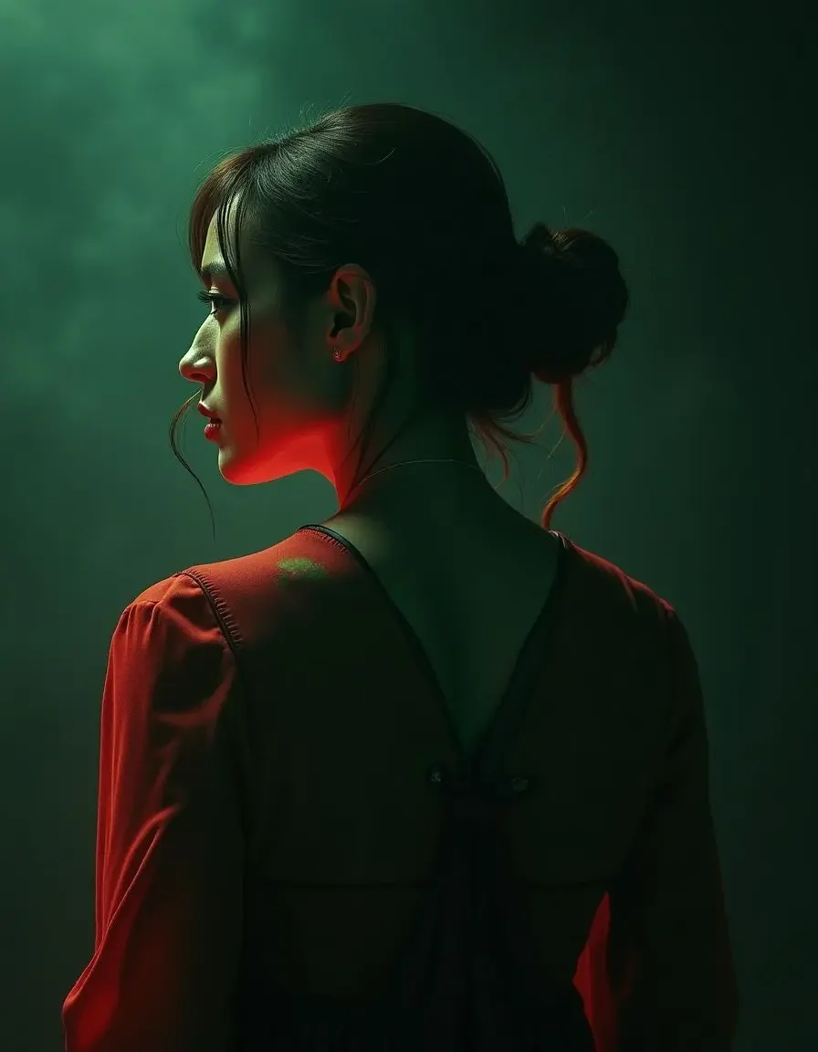 AI剧观看《千金归来》封面海报，身着长裙的优雅女主